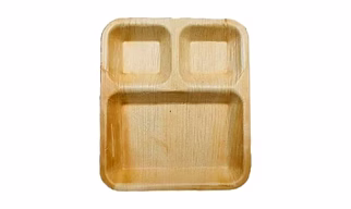 9" 3CP SQUARE ARECA LEAF PLATE
