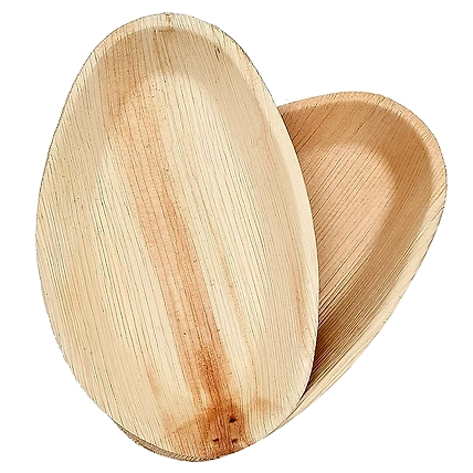 9&quot; oval shape areca leaf plates-12685547