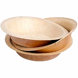 4" round areca leaf bowl