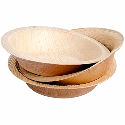 4" round areca leaf bowl