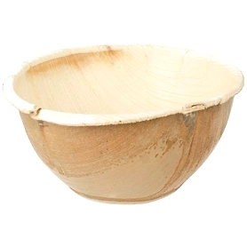 7" areca leaf deep round bowl (SP for biryani)