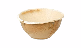 7" areca leaf deep round bowl (SP for biryani)