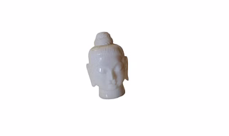 ACRASCULP Marble Buddha Face Sculpture for Home Decor Indoor Outdoor Table Showpiece Meditation Corner Shelf Statue Gift Use