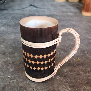 Bamboo Mug| Spunky Design| Mug For Drinking| Home decor