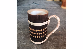 Bamboo Mug| Spunky Design| Mug For Drinking| Home decor