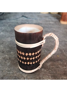 Bamboo Mug| Spunky Design| Mug For Drinking| Home decor