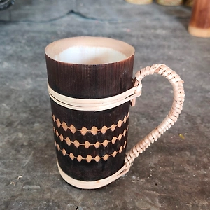 Bamboo Mug| Spunky Design| Mug For Drinking| Home decor