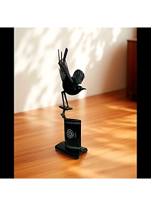 Original Buffalo Horn A Flying Bird Pen Stand.| Beautiful Design| Home decor
