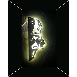 Metal Wall Art Labrador Retriever Dog breed Wall Decoration Black Collie Silhouette Metal Wall Art Dog Metal Wall Decor Dog Wall Art Pet Decor Og House Decor Gifts