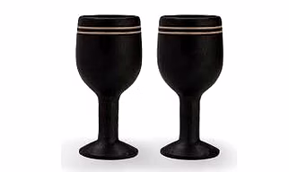 Stone Wine Glass| Black Marble Wine Glass| Muguni Stone Wine Glass