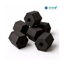 hexagonal shaped coconutshell charcoal