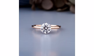 0.25 Carat 10K Rose Gold The Leya Engagement Ring