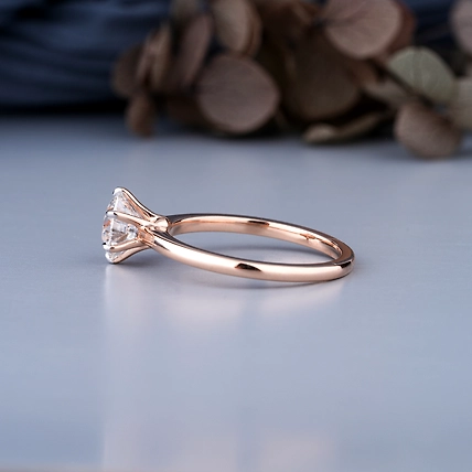 0.25 Carat 10K Rose Gold The Leya Engagement Ring-4
