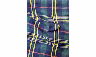 Madras check fabric