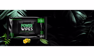 POWERWIPES LUXURY DISINECTANT WIPES (30 WIPES)