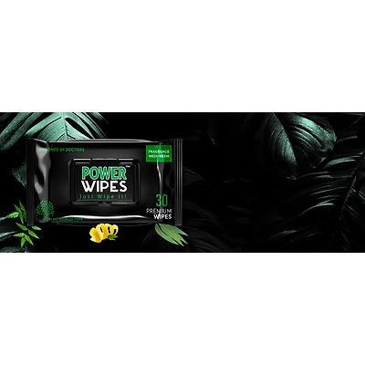 POWERWIPES LUXURY DISINECTANT WIPES (30 WIPES)