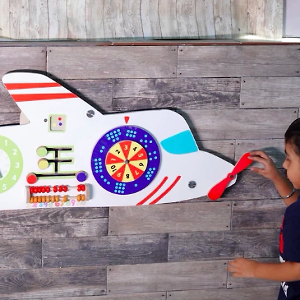 Aeroplane Rugged Wall Busy Board-12691105
