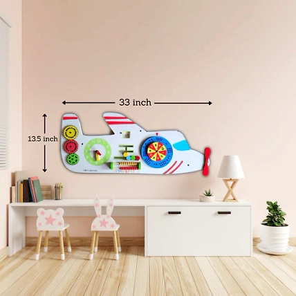 Aeroplane Rugged Wall Busy Board-1