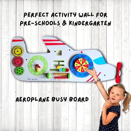Aeroplane Rugged Wall Busy Board-2