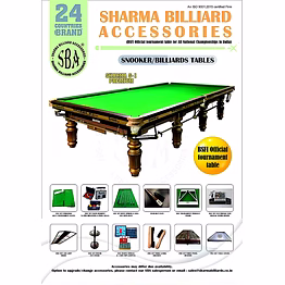 sharma s-1 (premium) snooker table with accessories