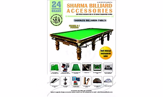 SHARMA S-1 (PREMIUM) SNOOKER TABLE WITH ACCESSORIES