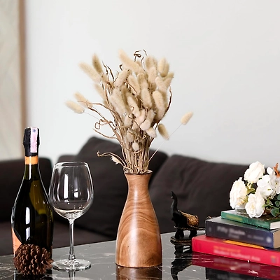 Handmade Wooden Flower Pot – Elegant & Eco-Friendly Planter