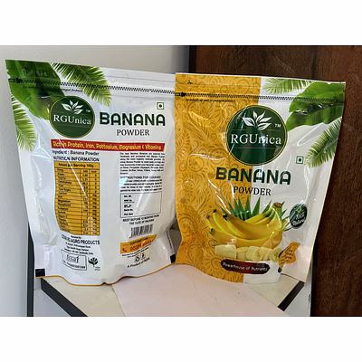 rgunica dehydrated pure nendhiran green banana powder