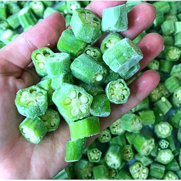 frozen okra cut