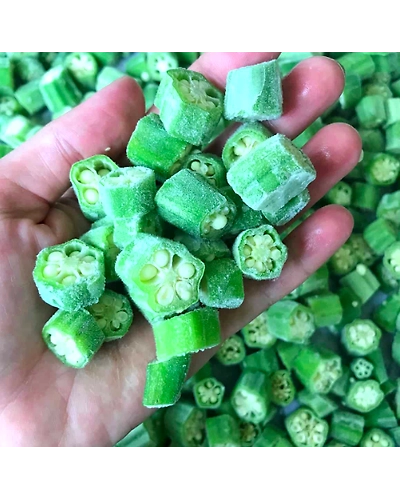 Frozen okra cut-12693317