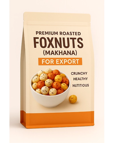 Premium Roasted Foxnuts (Makhana) for Export – Crunchy, Healthy &amp; Nutritious with various flavours-12695157