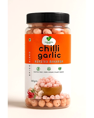 Premium Quality Chilli Garlic Flavor Roasted Makhana – Bold, Crunchy, and International-Grade Super Snack-12735677