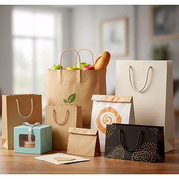 sustainable, eco friendly, bio-degradable paper bags