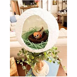 decorative bird nest lantern