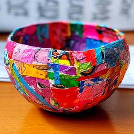 totari handmade collage bowl