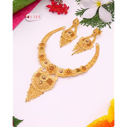 nishu gold premium gold-plated necklace sets - wedding jewelry