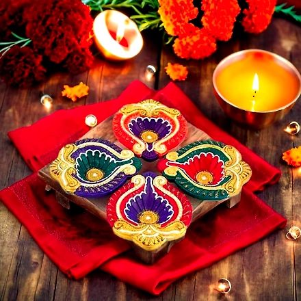 Eathen Lamps Diyas