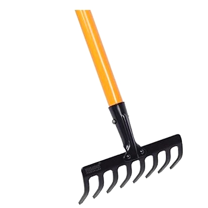 FALCON GARDEN RAKE FRWH-08 (With Steel Handle &amp; Grip)-2