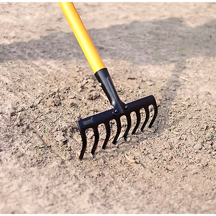 FALCON GARDEN RAKE FRWH-08 (With Steel Handle &amp; Grip)-3