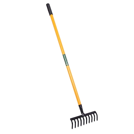 FALCON GARDEN RAKE FRWH-10 (With Steel Handle &amp; Grip)-12709069