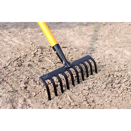 FALCON GARDEN RAKE FRWH-10 (With Steel Handle &amp; Grip)-3