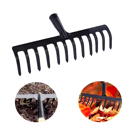 FALCON GARDEN RAKE (With Steel Handle &amp; Grip) FRWH-12-4