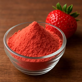 freeze dried strawberry powder – natural fruit essence | nutrajun llp