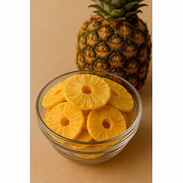 premium freeze dried pineapple slices – sweet, tangy & export quality | nutrajun llp india