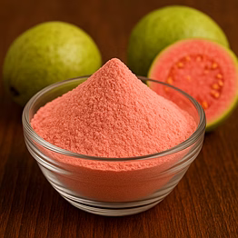 freeze dried pink guava powder – 100% natural, long shelf life, export quality by nutrajun llp (india)