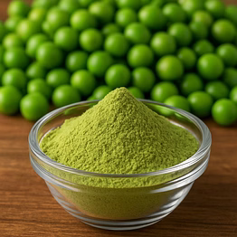 nutrajun nutritious freeze dried green peas powder – natural plant-based ingredient for soups, snacks & functional foods