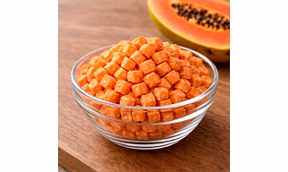 Freeze Dried Papaya Cubes – Natural Crunchy Fruit Cubes for Healthy Snacks, Cereals & Food Processing