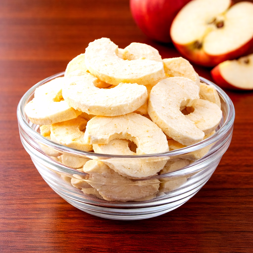 premium freeze dried apple slices – natural fruit slices for snacks, cereals & food processing