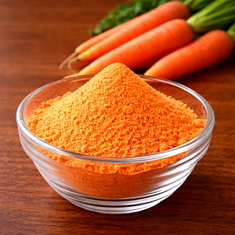 nutrajun premium freeze dried carrot powder – natural vegetable powder for soups, seasoning & food processing