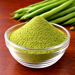 nutrajun premium freeze dried french bean powder – natural vegetable powder for soups, seasoning & food processing