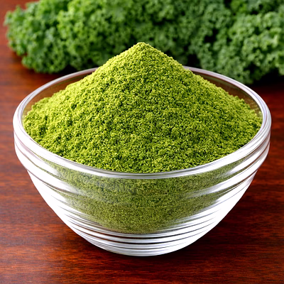 nutrajun premium freeze dried kale powder – natural dried vegetable ingredient
